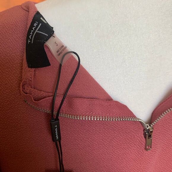 Tahari ASL Terra Cotta Rose Blouse - Picture 7 of 8